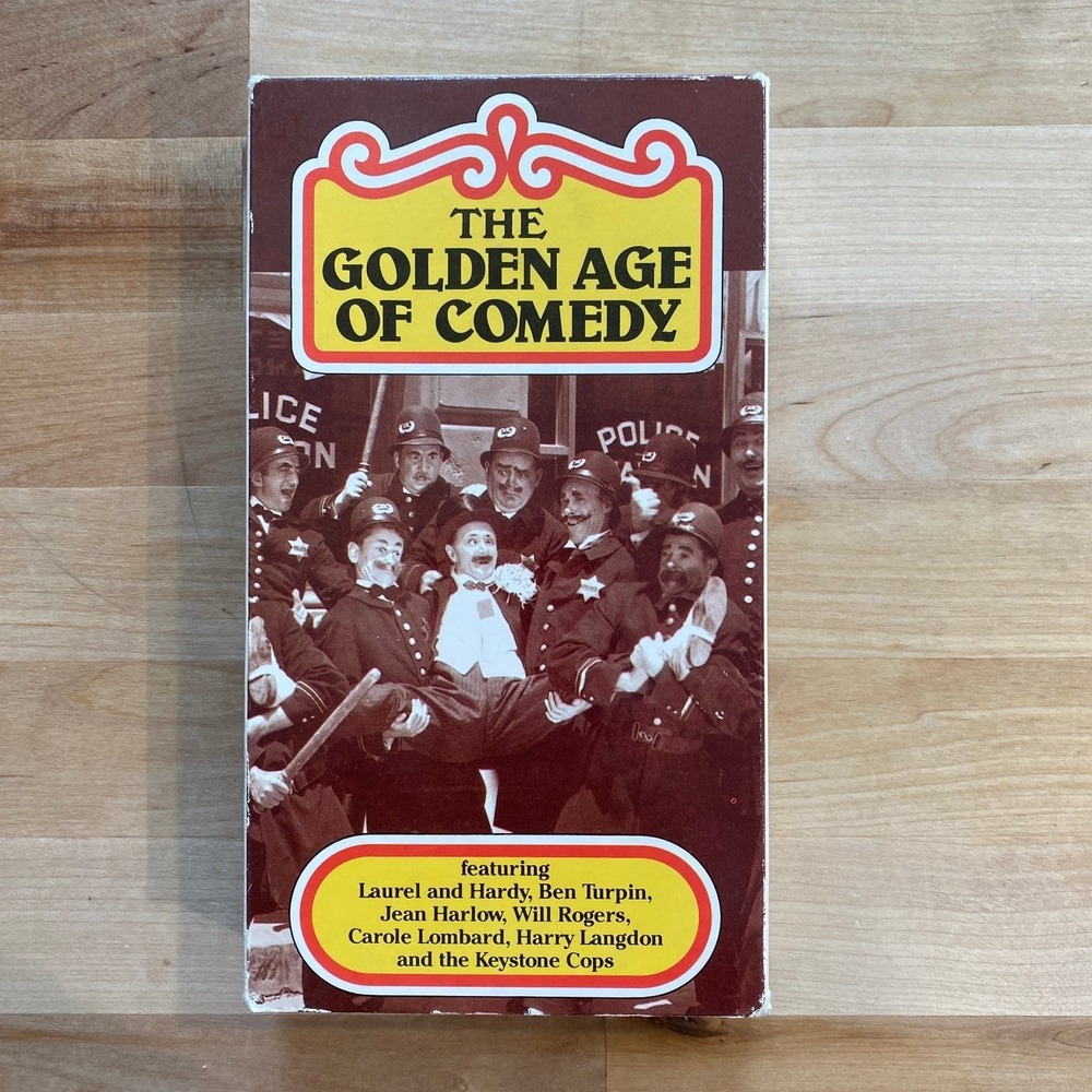 The‎ Golden Age of Comedy VHS 1985 Classic Silent Film Compilation VidAmerica